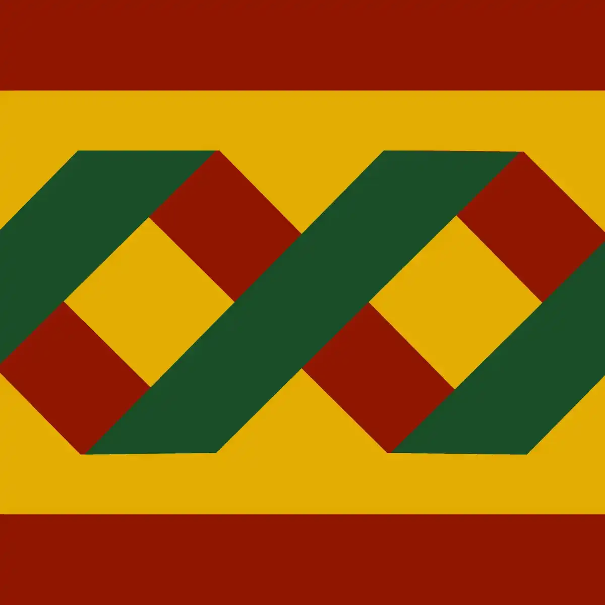 Traditional Athangudi tile with decorative border