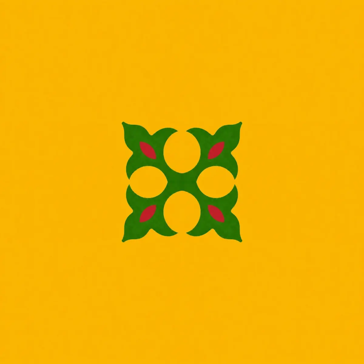 Yellow handmade Athangudi tile