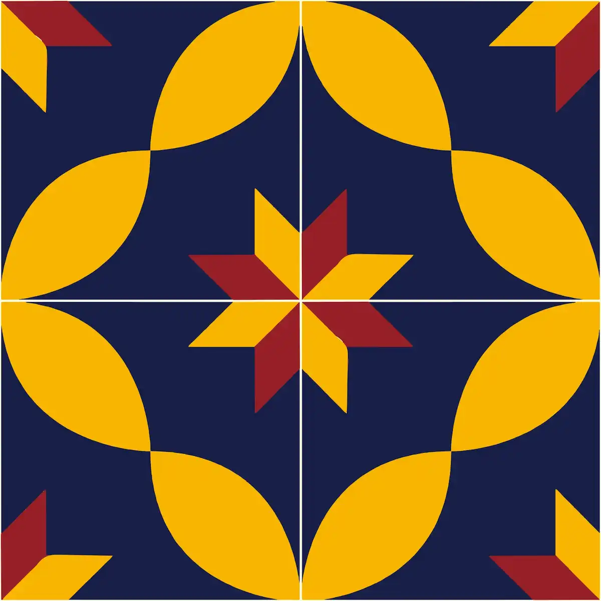 South Indian inspired paisley Athangudi tile