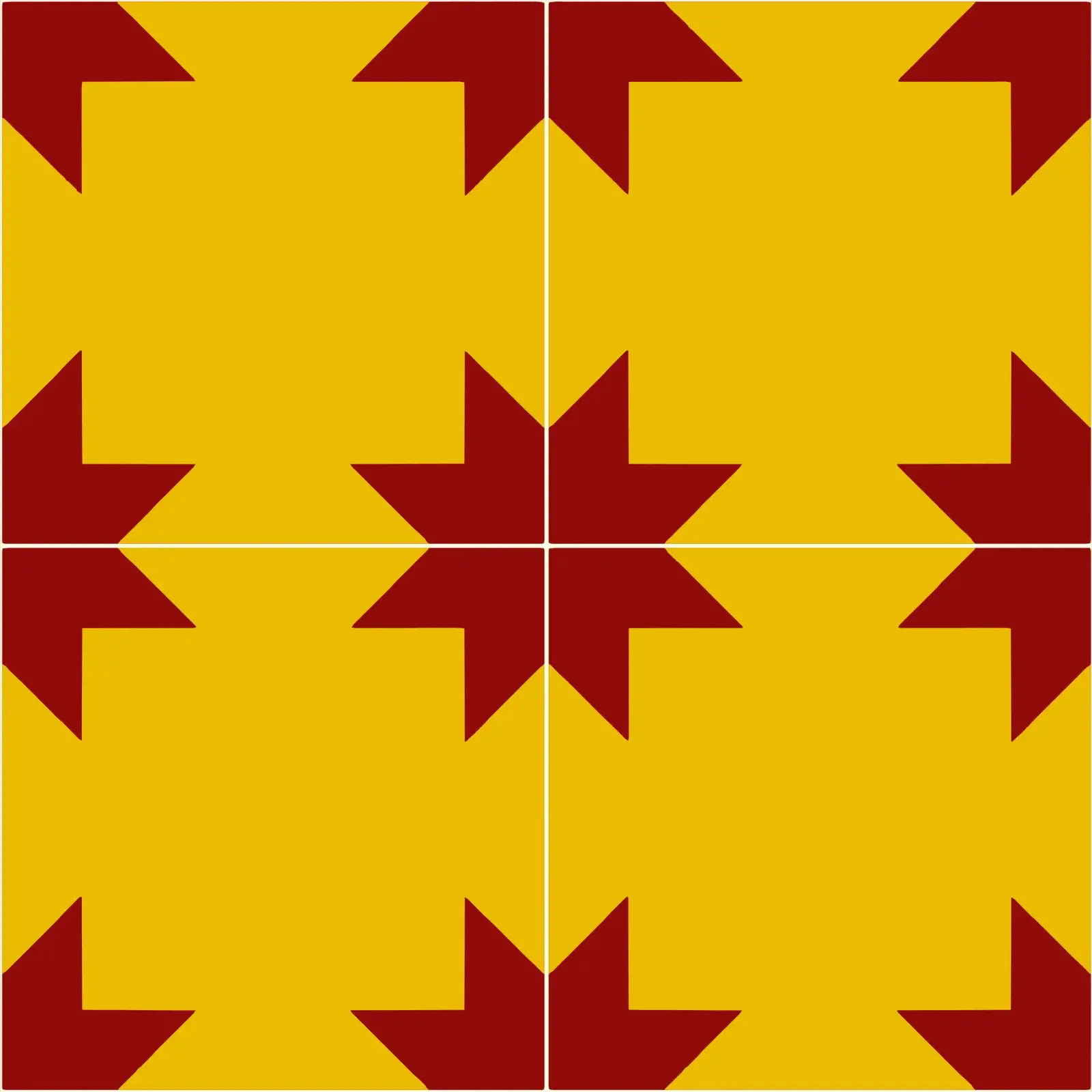 Handcrafted Athangudi tile with floral pattern