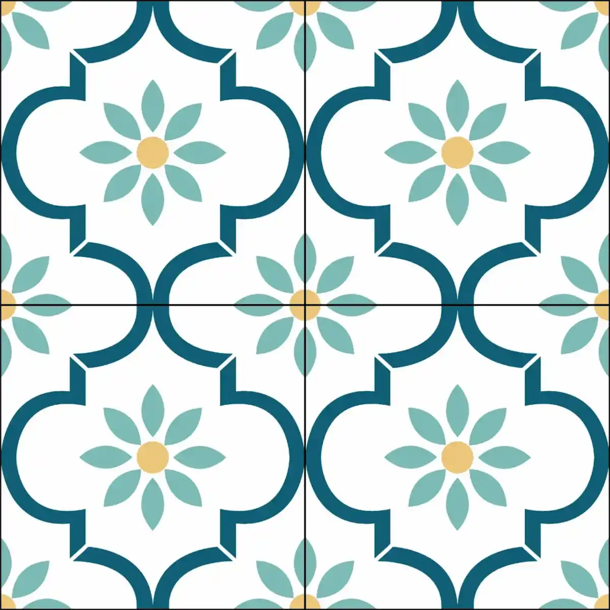 Decorative Paisley Tile Design