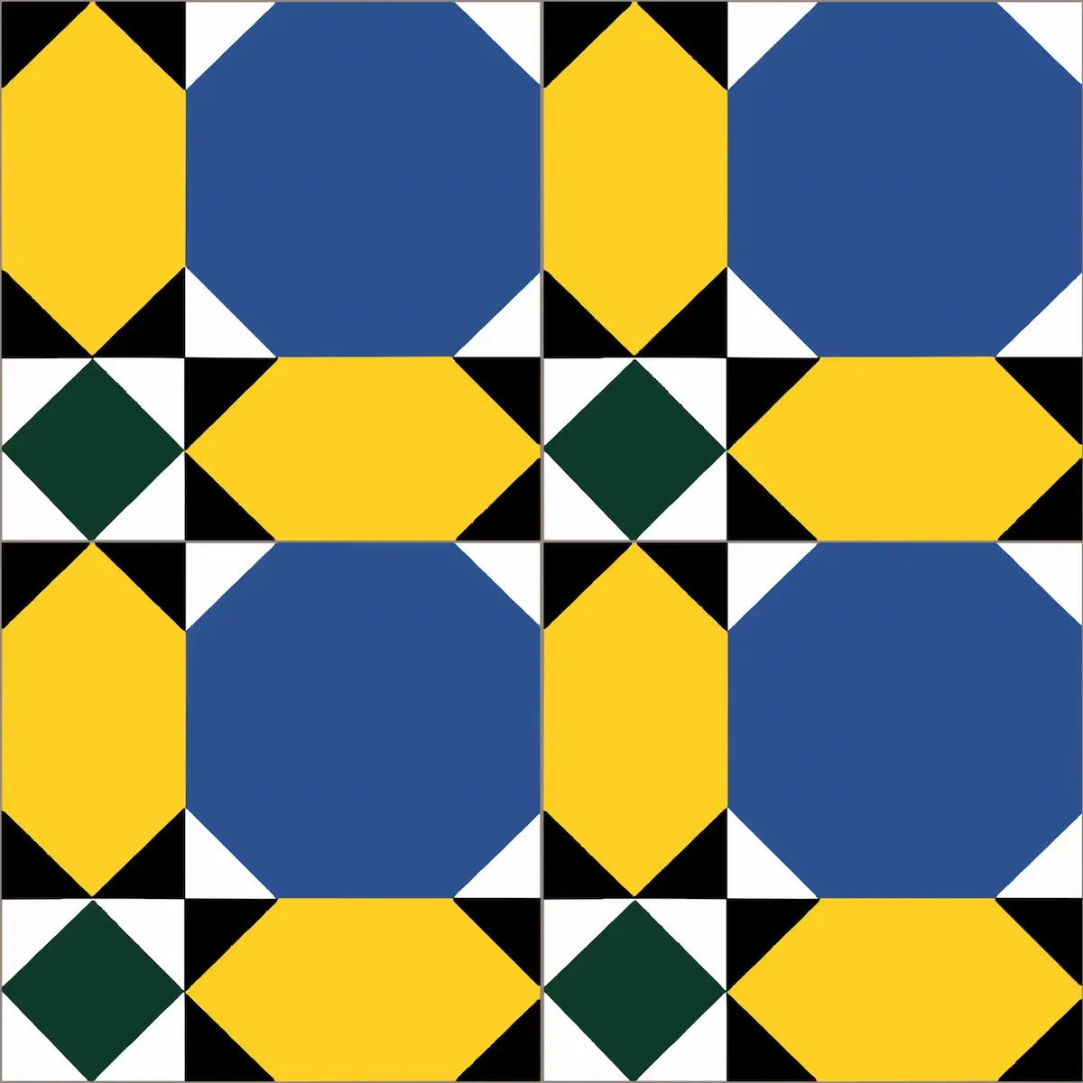 Traditional handmade Athangudi tile