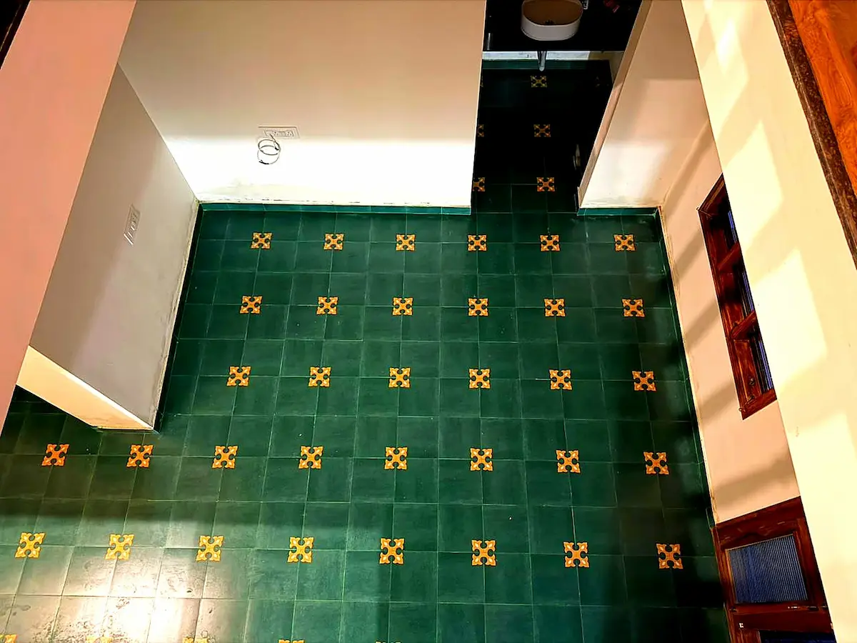 Traditional Athangudi tiles in an interior design