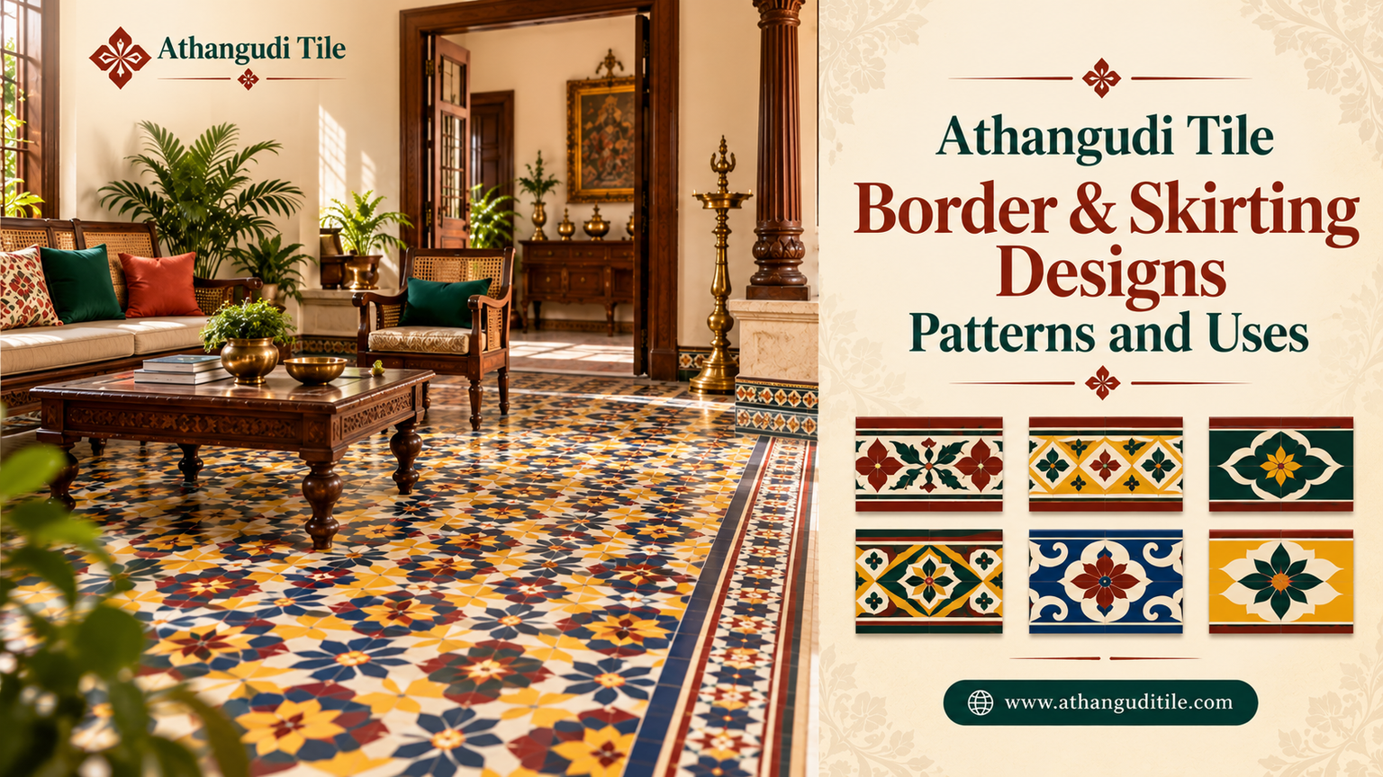 Athangudi Tile Border & Skirting Designs: Patterns and Uses ...
